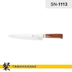 <font color=red>MONTHLY 40% OFF SPECIAL</font color> Tamahagane "SAN" Sujihiki Knife 240mm (SN-1113) Made in Japan